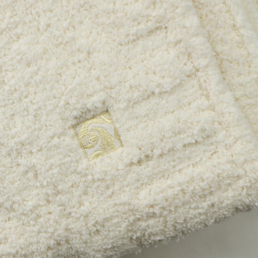 【40000円購入】kashwére 毛布 ベージュとホワイトの模様 40000円購入】kashwére 毛布 ベージュとホワイトの模様