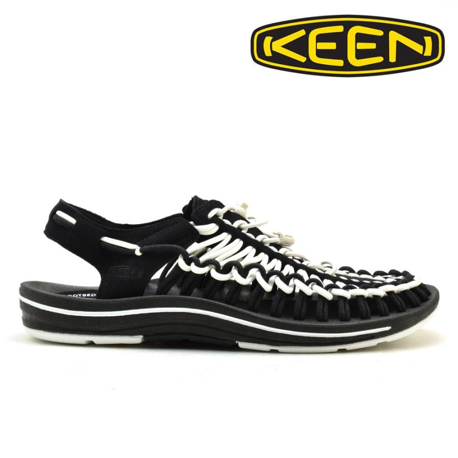【並行輸入品】キーン ユニーク メンズ サンダル ブラック ホワイト UNEEK-M BLACK WHITE 1019281