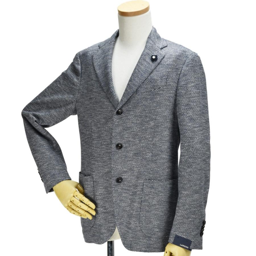 【SALE】【並行輸入品】ラルディーニ EG903AV EGA52526 1 JACKET NAVY MIX シングル テーラード カジュアル ジャケット ネイビーミック メンズの画像