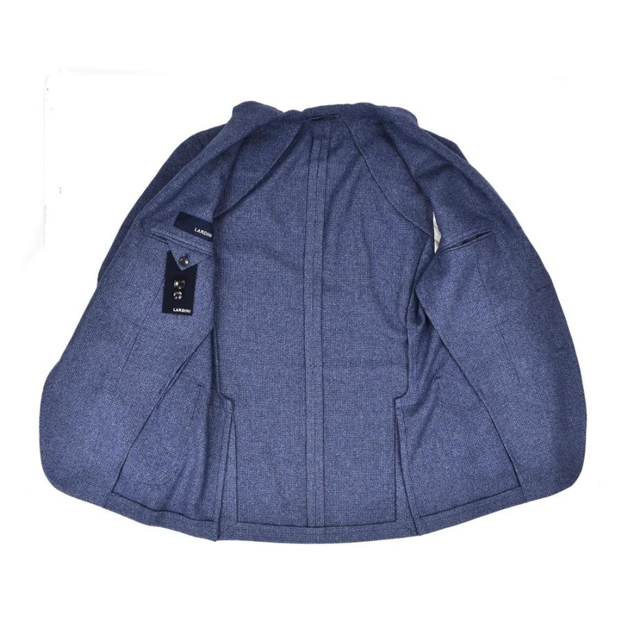 【並行輸入品】ラルディーニ テーラードジャケット 3つボタン ウール グレー ブルー メンズ LARDINI GRAY BLUEの画像