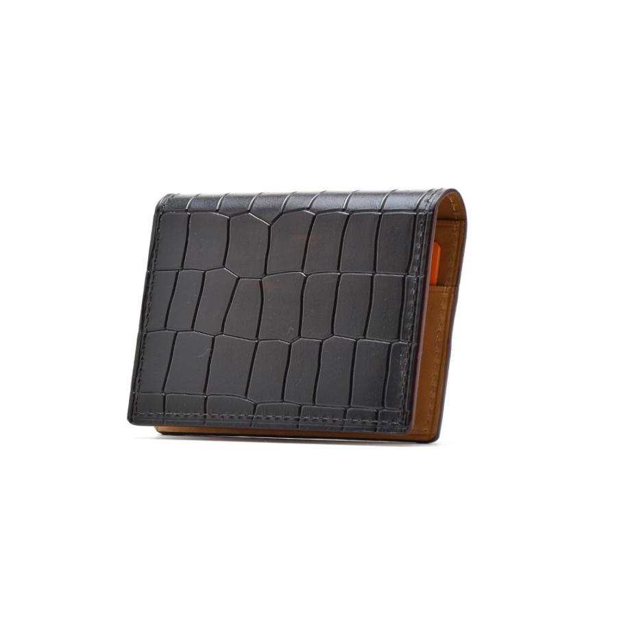 マグナーニ カードケース パスケース 定期入れ 名刺入れ クロコ型押し マロン メンズ MAGNANNI 1280 MARRON CARDCASE【送料無料】 MAGNANNI（マグナーニ） 【並行輸入品】マグナーニ カードケース パス