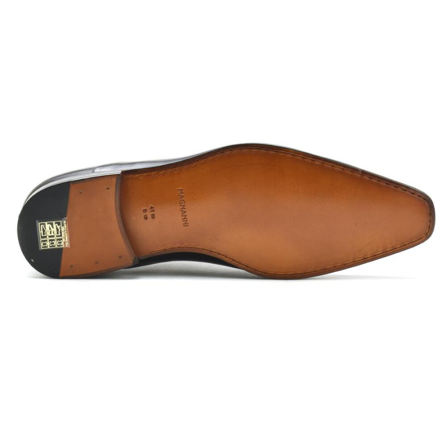 【並行輸入品】マグナーニ MAGNANNI 19534 CAOBA RACE WHOLE 内羽根プレーントゥ レースアップシューズ ドレスシューズ ビジネスシューズ ダークブラウン メンズの画像