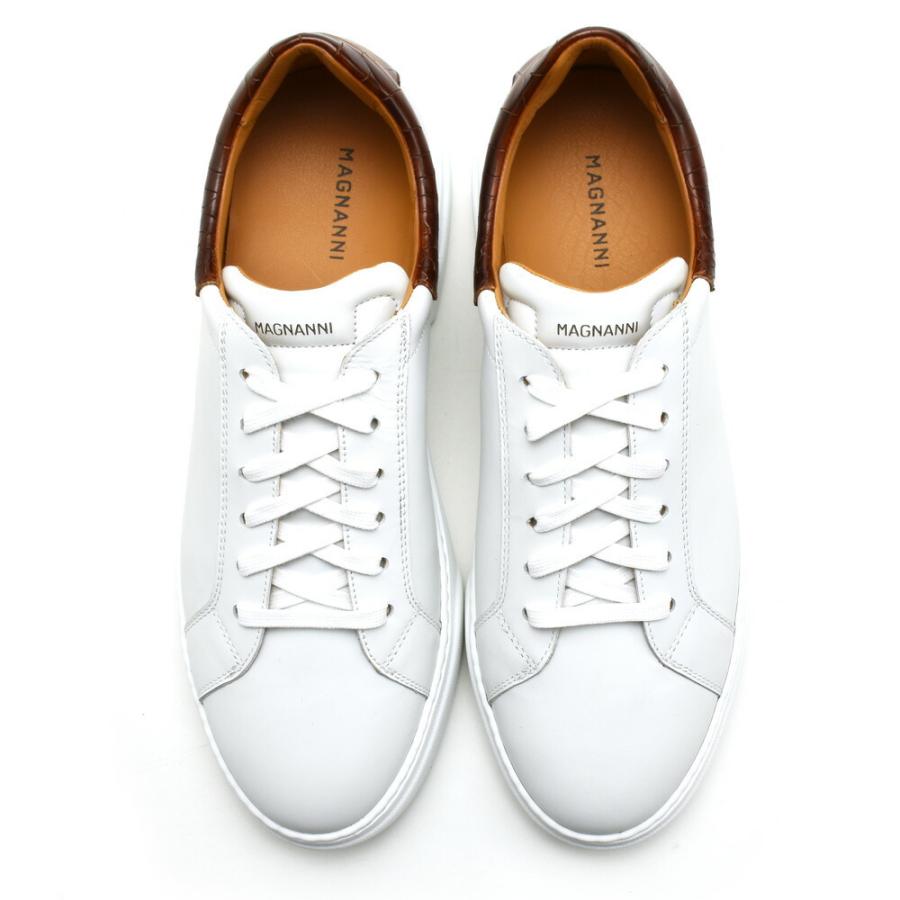 マグナーニ スニーカー メンズレザー 革靴 ホワイト ネイビー MAGNANNI Amazon | [Magnanni] 【マグナーニ】 スニーカー メンズ