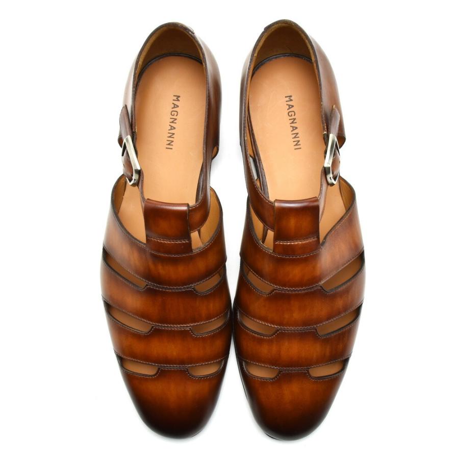 マグナーニ サンダル メンズ グルカサンダル レザー ストラップ 革靴