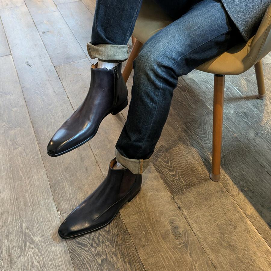 ⭐️極美品⭐️ MAGNANNI オパンケ製法　サイドゴアブーツ　チェルシーブーツ ⭐️極美品⭐️ MAGNANNI オパンケ製法 サイドゴアブーツ チェルシーブーツ