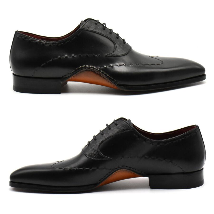 【並行輸入品】マグナーニ MAGNANNI ドレスシューズ メンズ ビジネスシューズ ダブルオパンカ ステッチウイングチップ ブラック ブラウン 25470の画像
