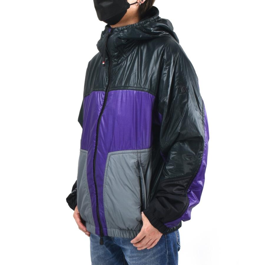 【並行輸入品】モンクレール ダウンジャケット メンズ ナイロンジャケット ゴアテックス ブラック パープル PEYRUS GIUBBOTTO MONCLERの画像