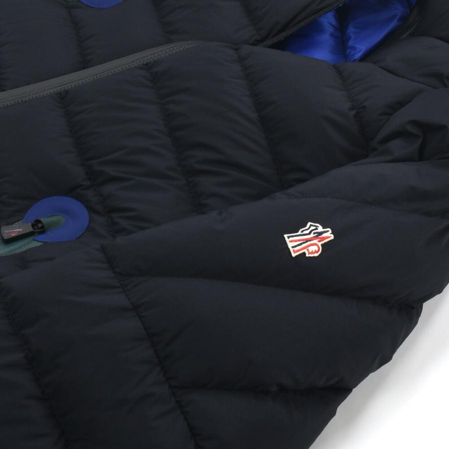 【並行輸入品】モンクレール ダウンジャケット メンズ アウター フード付き ブラック ブルー 黒 BARNAVE GIUBBOTTO MONCLER 【送料無料】の画像