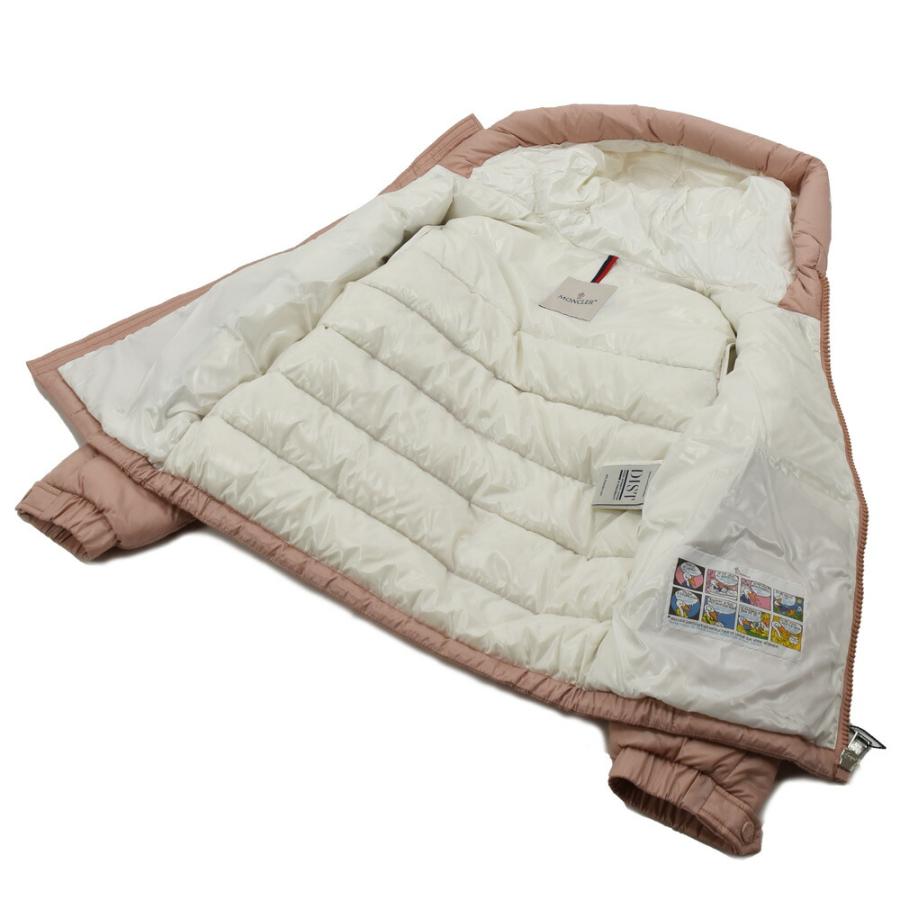MONCLER フード付きナイロンジャケット グレー/ピンク Pink Herbe Hooded Short Down Jacket - Short Down Jackets for Women