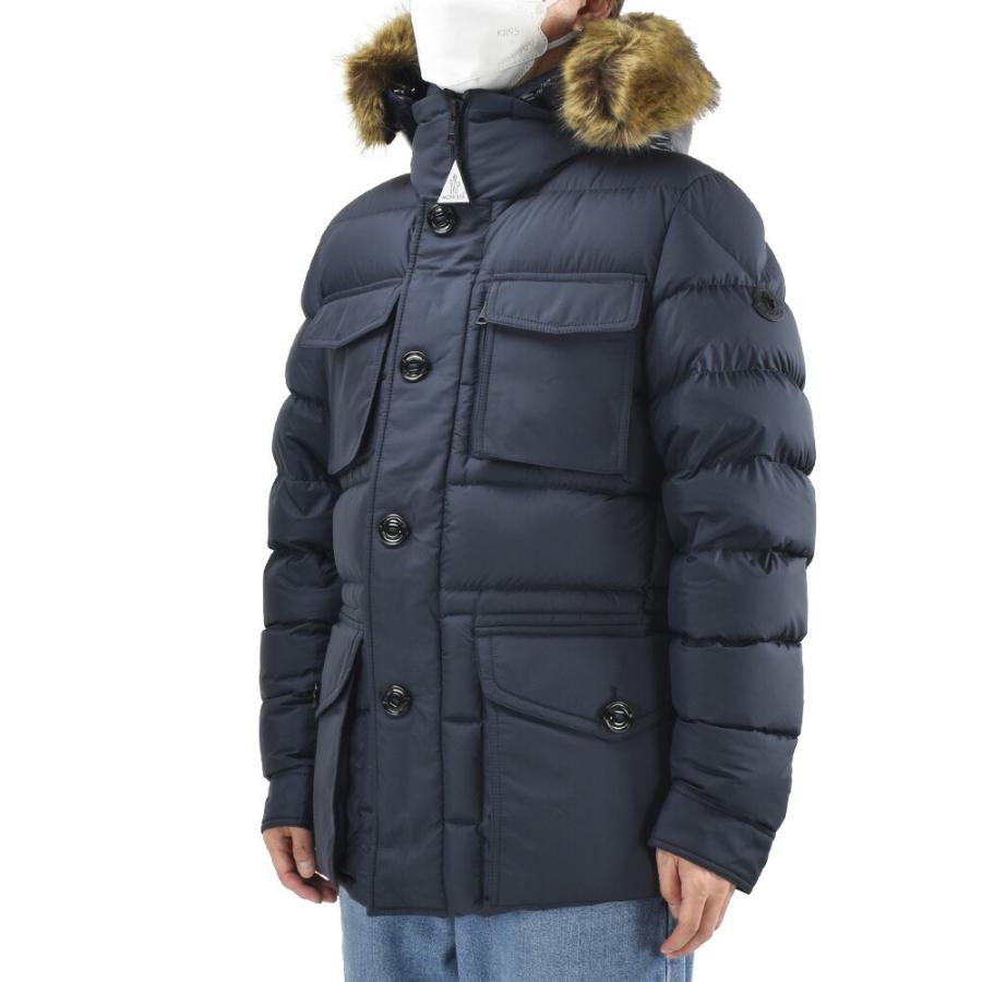 モンクレール MONCLER ダウンジャケット メンズ ブルゾン フード付き ファー付き ネイビー CHEVREUSE GIUBBOTTO｜cloudshoe｜02