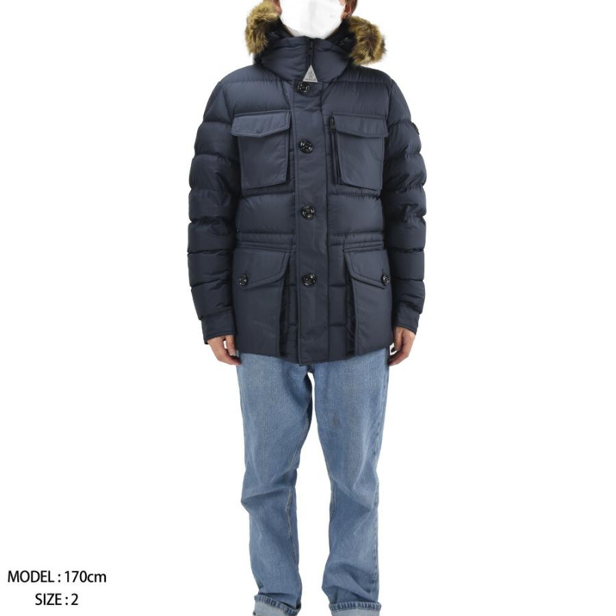 モンクレール MONCLER ダウンジャケット メンズ ブルゾン フード付き ファー付き ネイビー CHEVREUSE GIUBBOTTO｜cloudshoe｜04