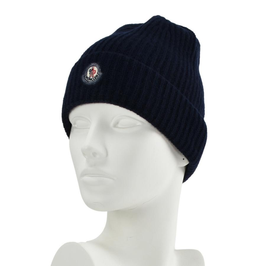 ☆美品☆モンクレール ニットキャップ ビーニー ウール カシミヤ ロゴ MONCLER モンクレール ニットキャップ レディース ビーニー