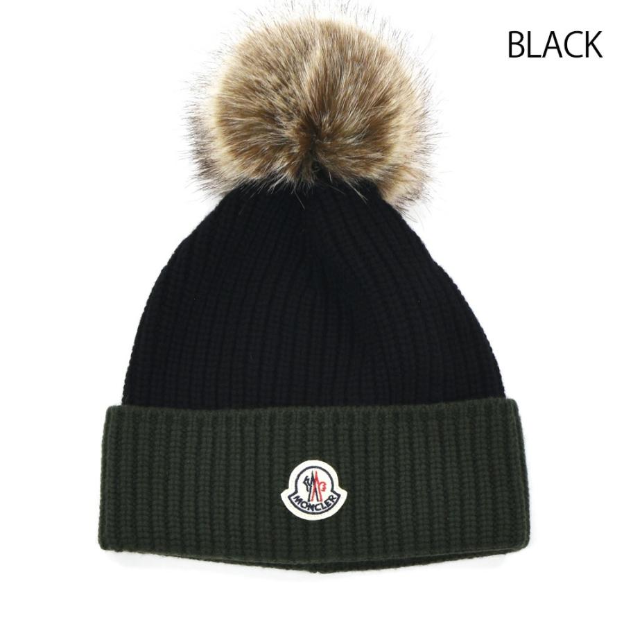 ☆美品☆モンクレール ニットキャップ ビーニー ウール カシミヤ ロゴ MONCLER モンクレール ニットキャップ レディース ビーニー