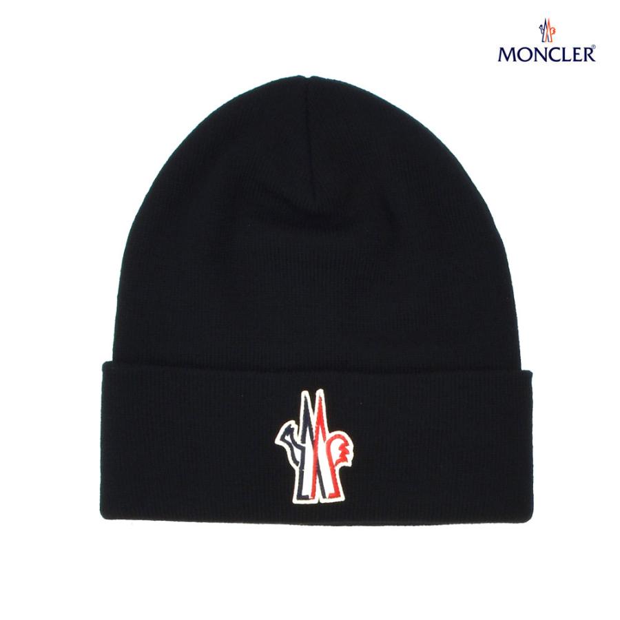 MONCLER モンクレール ニット帽 ビーニー ブラック 黒 メンズ MONCLER モンクレール ニット帽 ビーニー ブラック 黒 メンズ