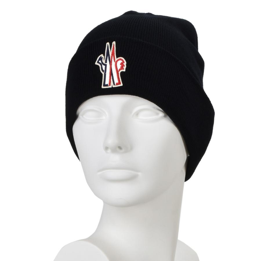 MONCLER モンクレール ニット帽 ビーニー ブラック 黒 メンズ MONCLER モンクレール ニット帽 ビーニー ブラック 黒 メンズ