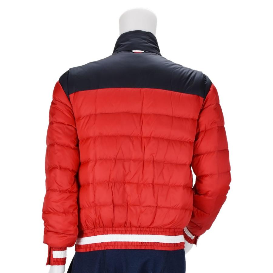 Moncler ダウンジャケット ネイビー/レッド 中古・古着通販】MONCLER (モンクレール) ダウンジャケット ネイビー