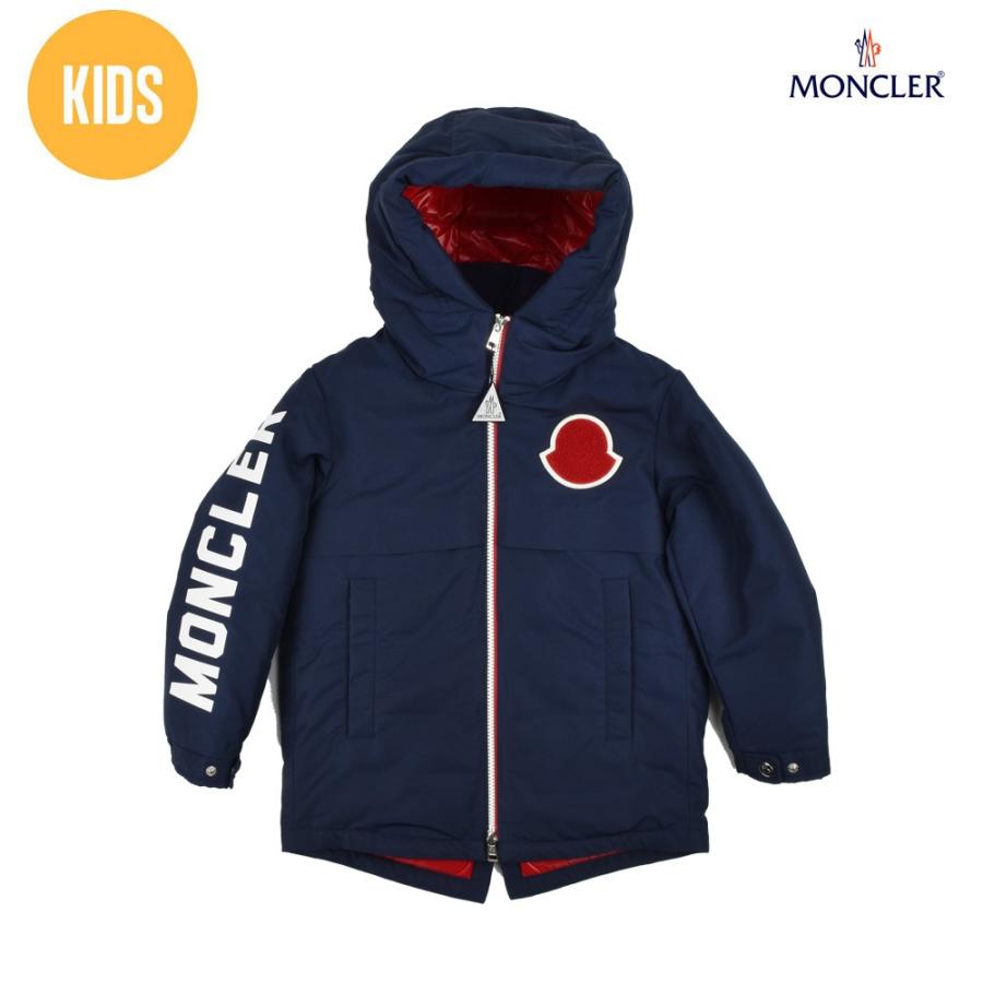 MONCLER ネイビー フード付きジャケット モンクレ キッズ 子供 【公式