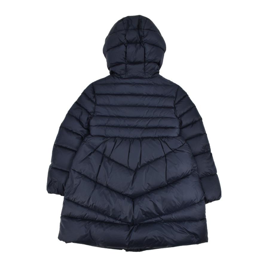 モンクレール ダウンコート ジャケット Aライン フード付き ネイビー キッズMONCLER サイズ8・10