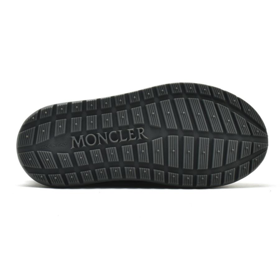 MONCLER ブラック サンダル Black Mon Summer Nappa Leather Slides - Sandals & Sliders