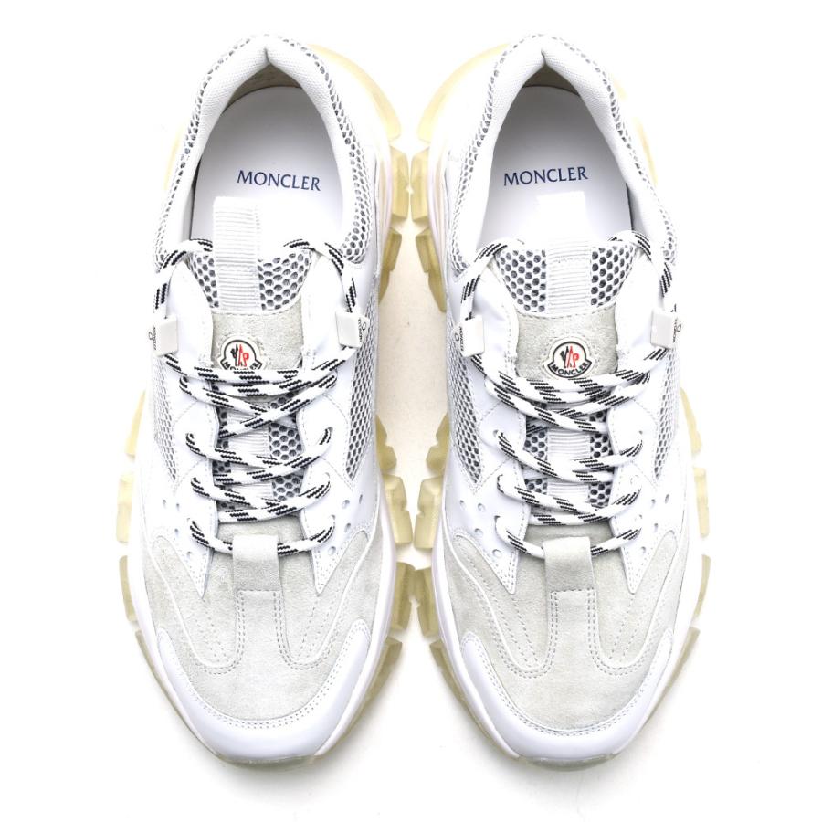 【並行輸入品】モンクレール スニーカー ランニング メンズ ホワイト 白 リーブ ノー トレイス ダッド MONCLERの画像