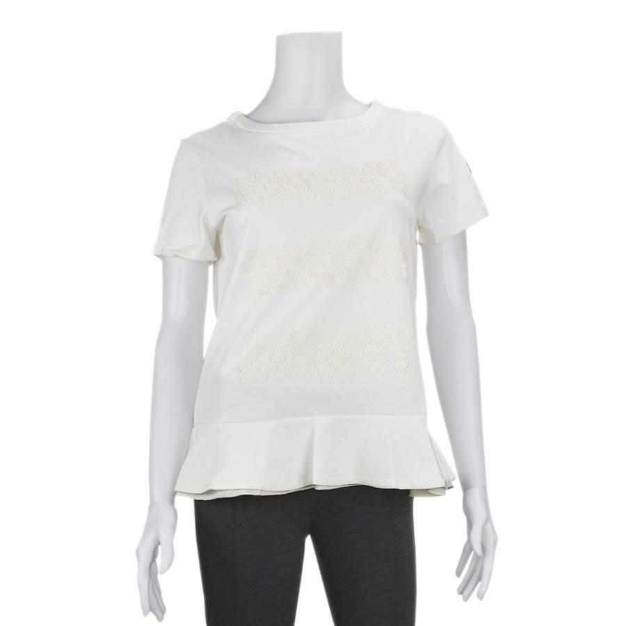 モンクレール トップス Tシャツ ホワイト レディース 白 MONCLER