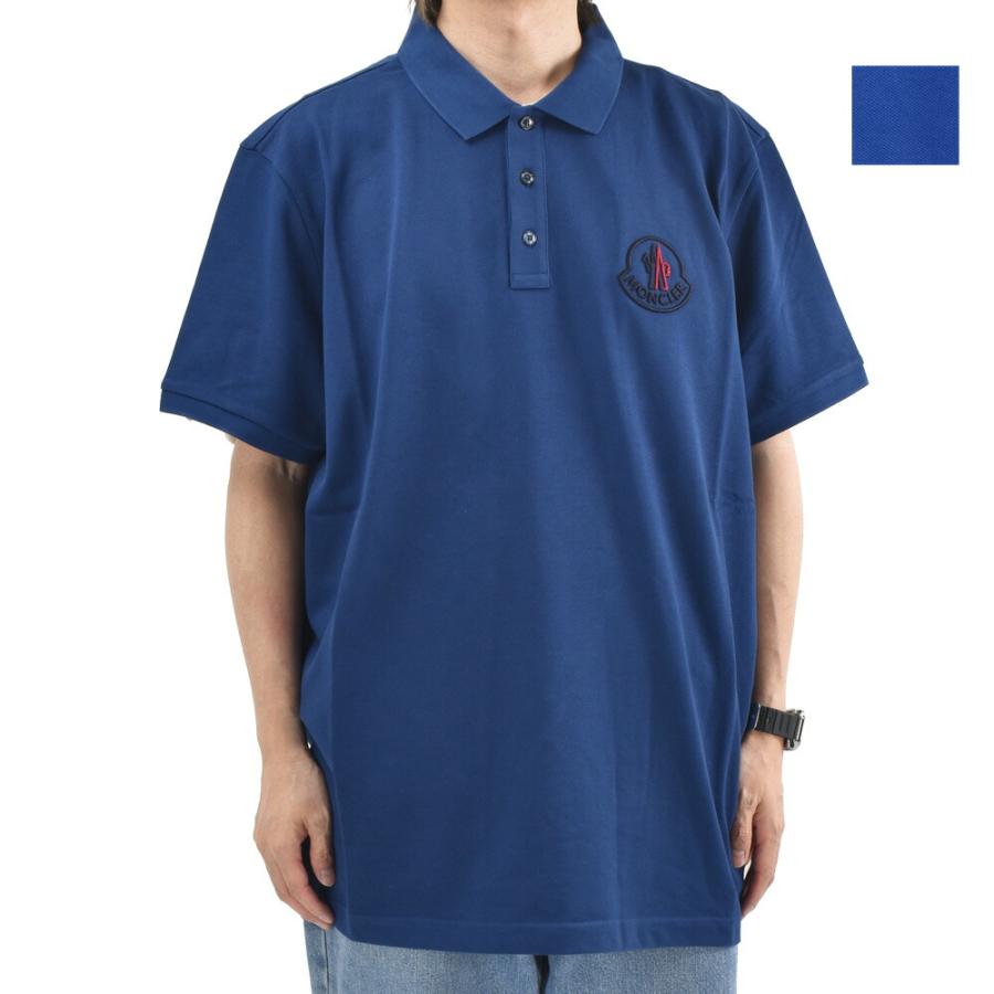 モンクレール MONCLER ポロシャツ メンズ 半袖 ロゴワッペン 鹿の子 