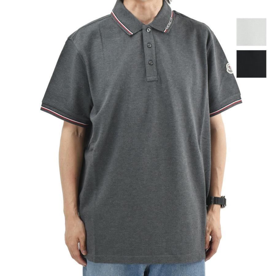 美品 MONCLER モンクレール ポロシャツ L ホワイト ワッペン 鹿の子 MONCLER（モンクレール） 【並行輸入品】モンクレール ポロシャツ