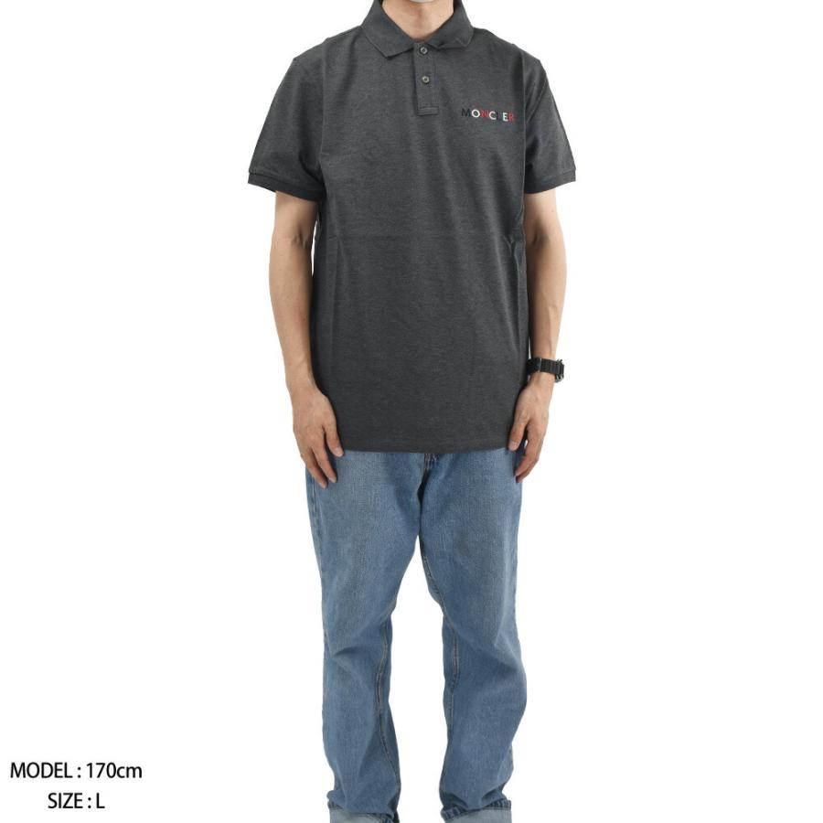 モンクレール Moncler ポロシャツ グレー S MONCLER 24AWモデル モンクレール メンズ ZEPHYROS ダウン