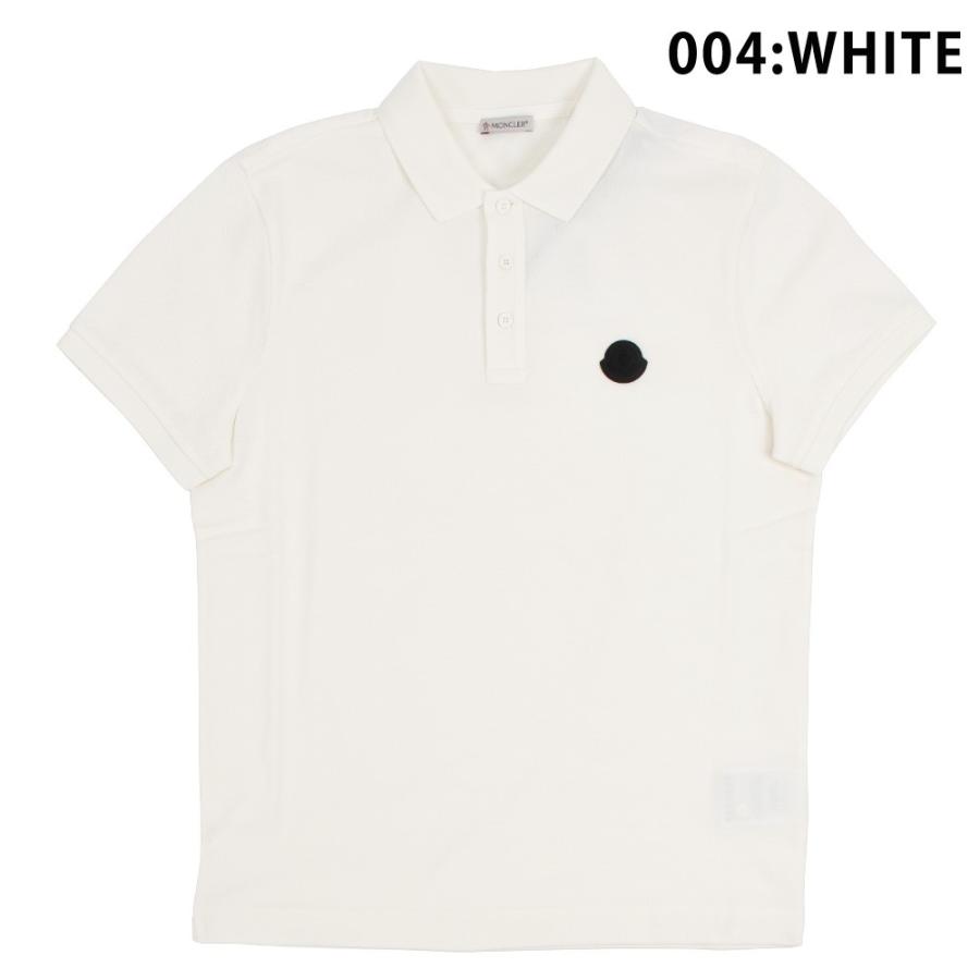 【並行輸入品】モンクレール ポロシャツ 半袖 ワンポイント ロゴ ブラック ホワイト メンズ | MONCLER | 01