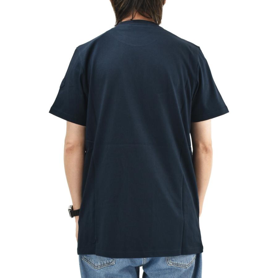 モンクレール ジーニアス MONCLER GENIUS Tシャツ メンズ カットソー 半袖 クルーネック ロゴT ネイビー アイボリー 8C00007 8390T【送料無料】｜cloudshoe｜05