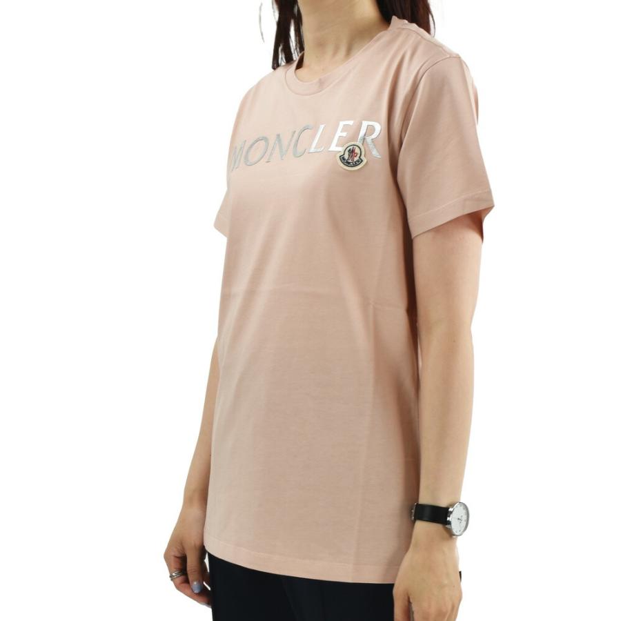 モンクレール Tシャツ レディース 半袖 カットソー クルーネック ロゴT 