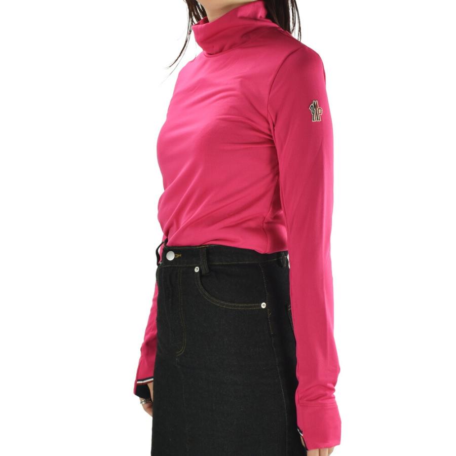 モンクレール ロングスリーブシャツ レディース タートルネック ロンT  ピンク ブラック DOLCEVITA MONCLER 【送料無料】 MONCLER（モンクレール） 【SALE】【並行輸入品】モンクレール ロング