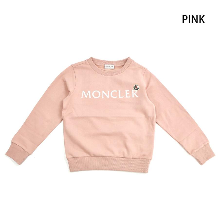 モンクレール スウェット キッズ ジュニア 子供用 ロゴ入りスウェットシャツ トレーナー ネイビー ピンク ホワイト MONCLER SWEAT SHIRT【送料無料】｜cloudshoe｜03