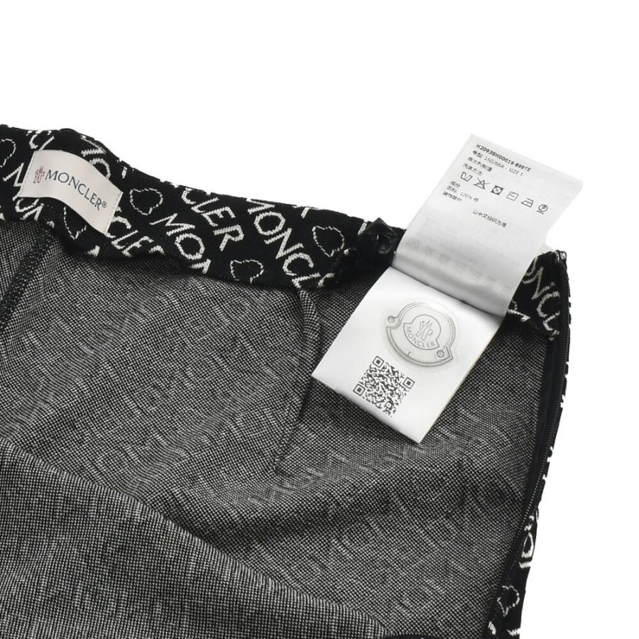 【並行輸入品】モンクレール レギンスパンツ レディース ロゴプリント コットン ブラック 黒 LEGGINGS MONCLER 【送料無料】 | MONCLER | 05