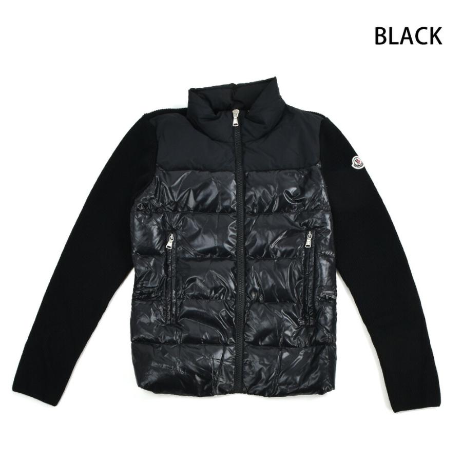 モンクレール　ダウンカーディガン　ブラック　XS MONCLER モンクレール ダウン カーディガン ブルゾン アウター