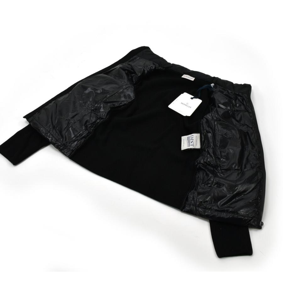 【並行輸入品】モンクレール ジップアップカーディガン レディース ボーイズ ガールズ ダウン切り替え カーディガン ニット ブラック グリーン MONCLER | MONCLER | 04