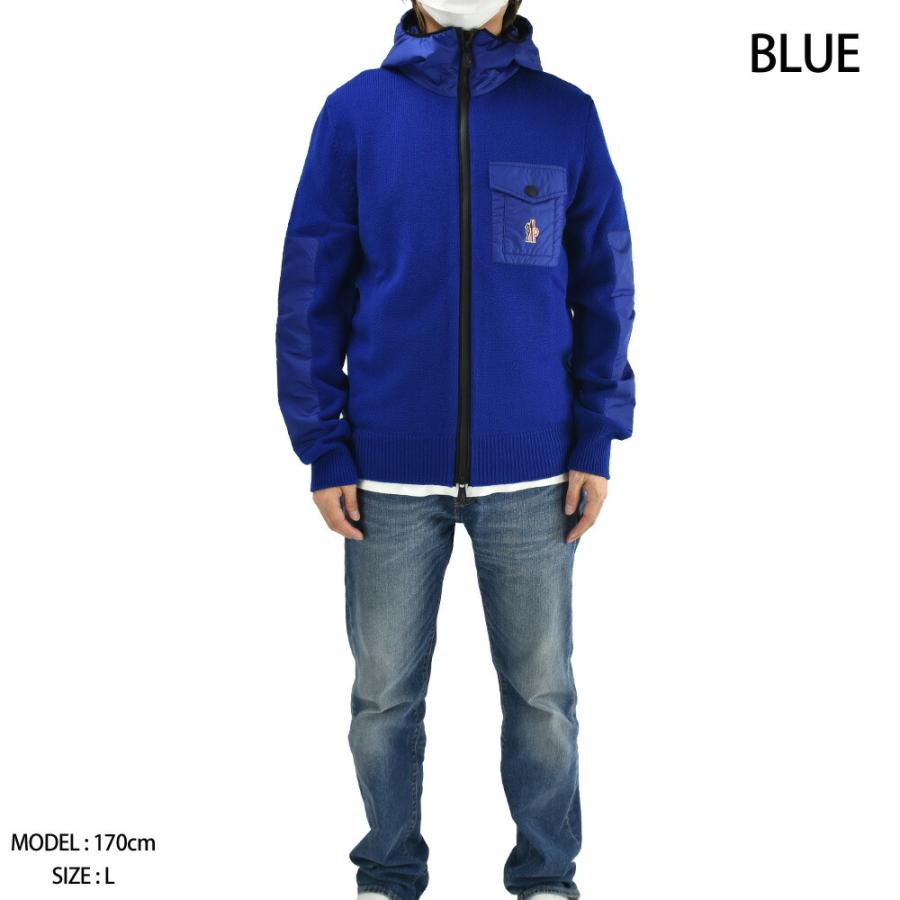 MONCLERフード付きカーディガンパーカー MONCLER モンクレール グルノーブル ニットパーカー フーディー