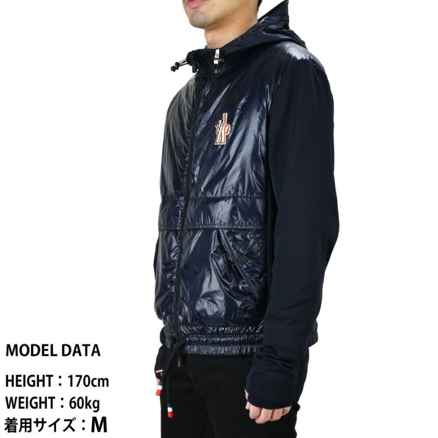 【並行輸入品】モンクレール ジップアップパーカー メンズ カーディガン ネイビー 紺 MONCLER CARDIGAN TRICOTの画像