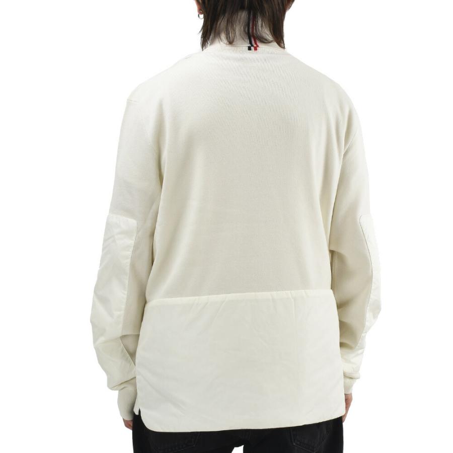モンクレール ハイネックセーター メンズ ニット ウールロゴ ホワイト 白 CICLISTA TRICOT MONCLER【送料無料】
