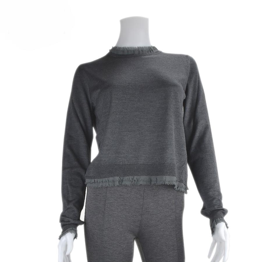 【並行輸入品】メゾンマルジェラ シャツ トップス ウール 長袖 グレー レディース Maison Margielaの画像