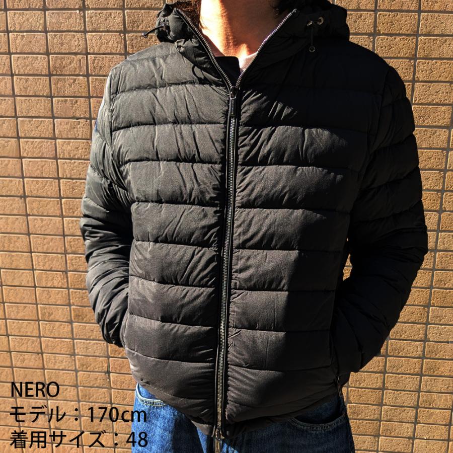 【並行輸入品】ムーレー ダウンジャケット メンズ キルティングジャケット ナイロンジャケット ブルゾン ブラック ダークブルー MooRER CATALDI-S3の画像