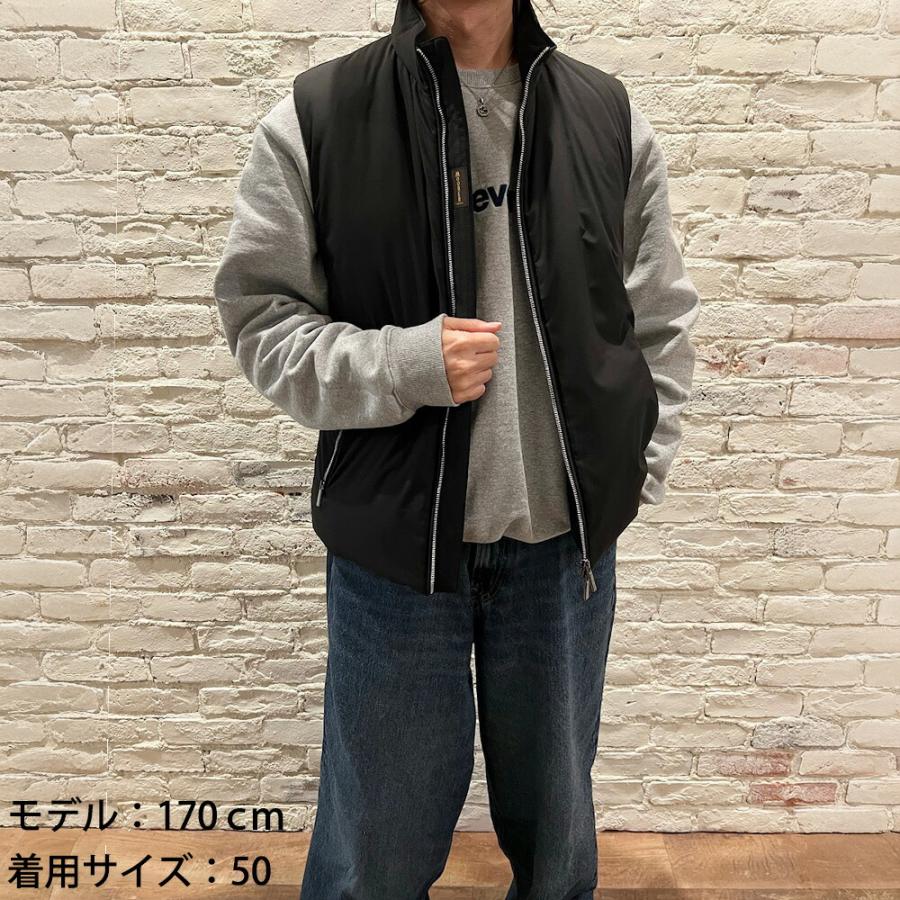 【並行輸入品】ムーレー MooRER ダウンベスト メンズ ジレ ダウンジャケット ダブルジップ ブラック 黒 UROS-SKTの画像
