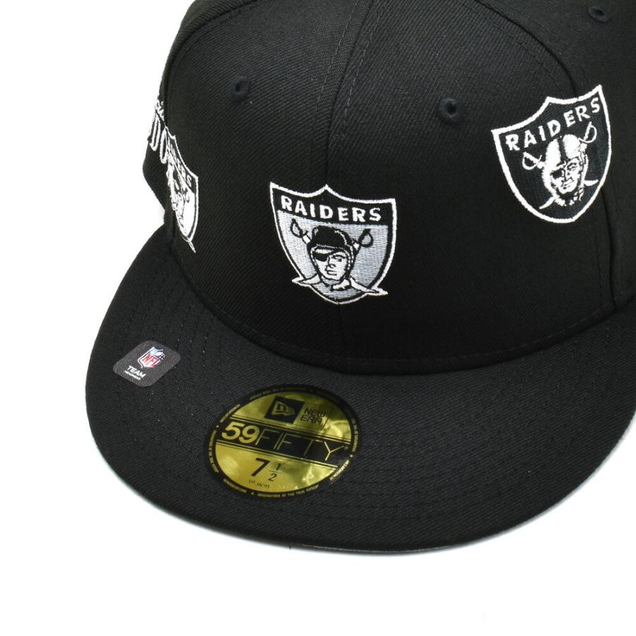 ニューエラ ジャスト ドン キャップ 59FIFTY NFL ラスベガス レイダース メンズ  帽子 ブラック 黒 NEW ERA JUST DON NFL LAS VEGAS RAIDERS｜cloudshoe｜05