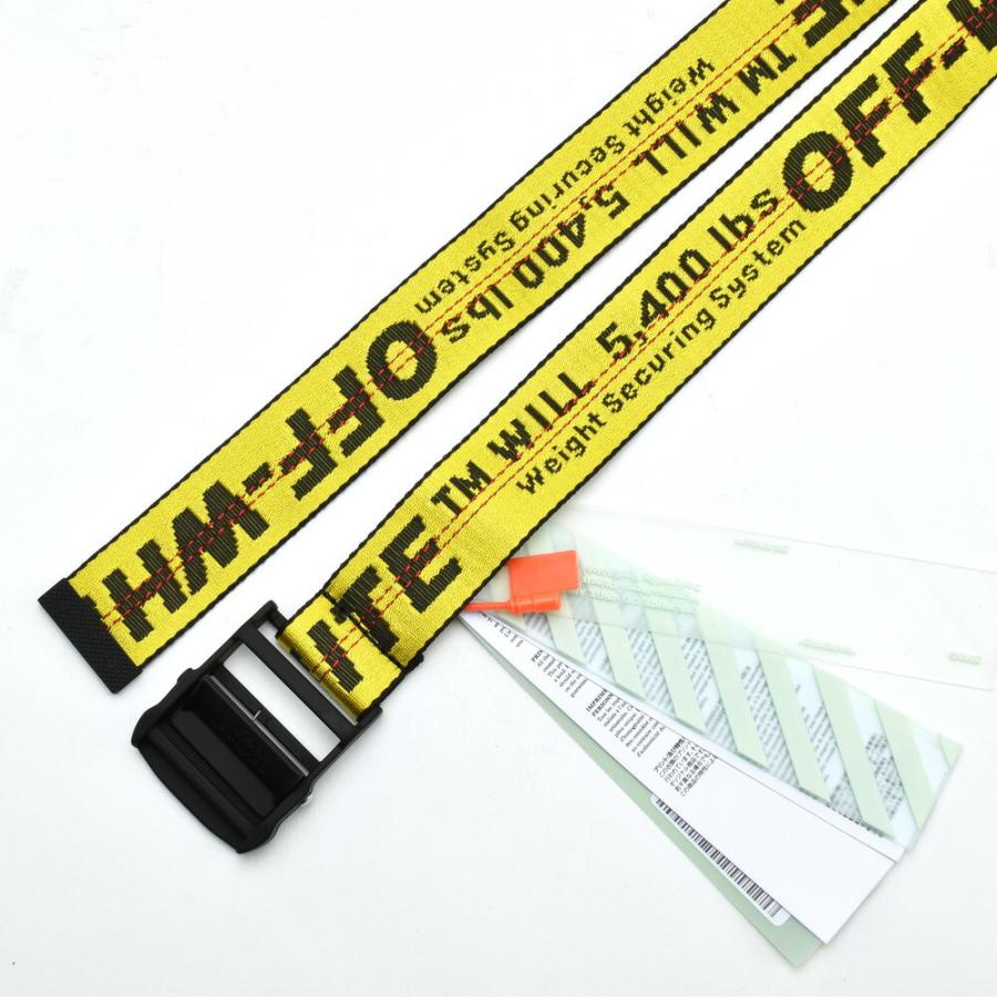 off white オフホワイト インダストリアル ベルト イエロー off white オフホワイト インダストリアル ベルト イエロー