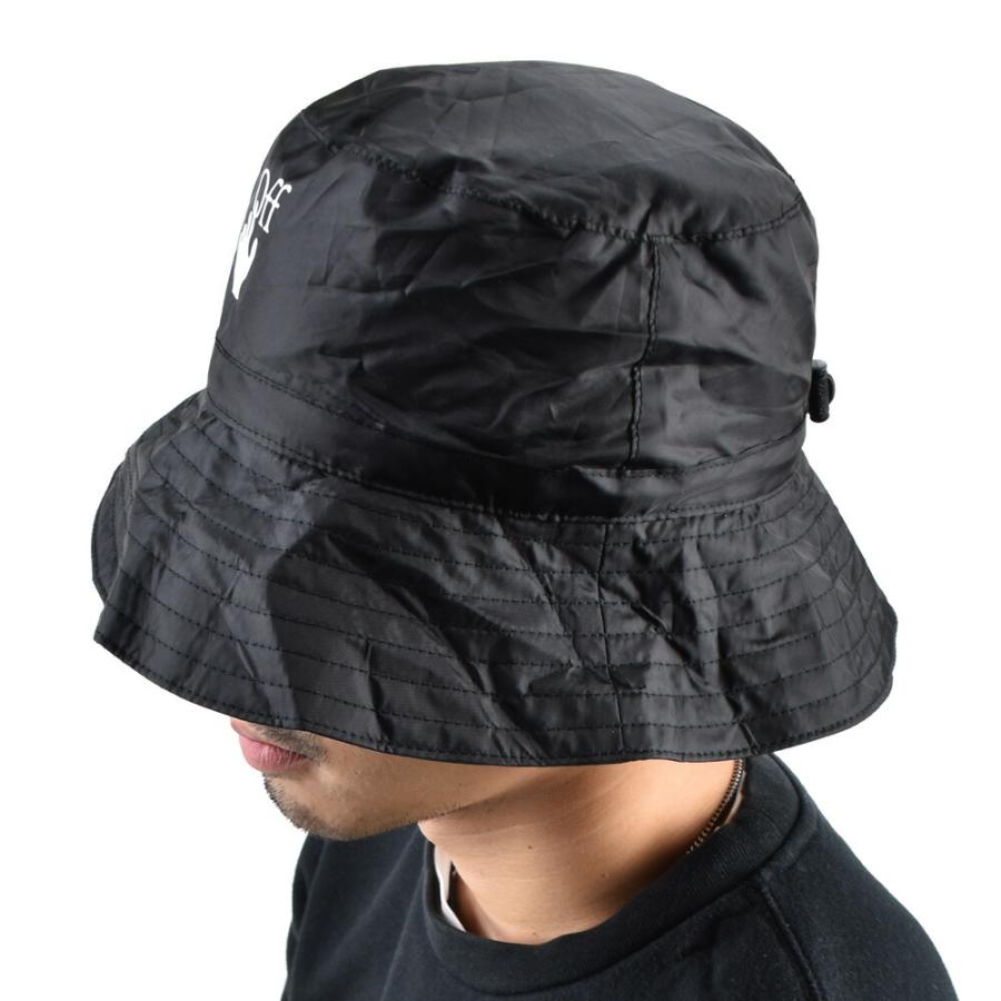 Off-White オフホワイト　バケットハット バケハ　ハット帽　帽子　黒 off white オフホワイト バケットハット バケハ 帽子 パッカブル