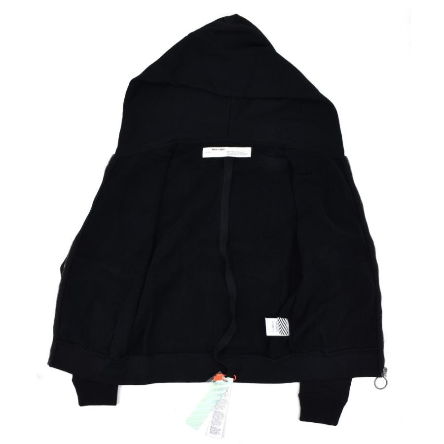 OFF-WHITE パーカー ブラック S off white オフホワイト OMBE001F19E30017 1030 ジップアップ