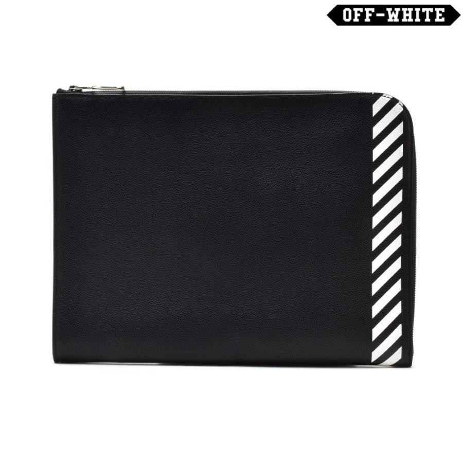 【SALE】【並行輸入品】オフホワイト OMNA053S19C44032 1001 BLACK クラッチバッグ ポーチ レザーバッグ ブラック 黒 メンズ OFF-WHITE
