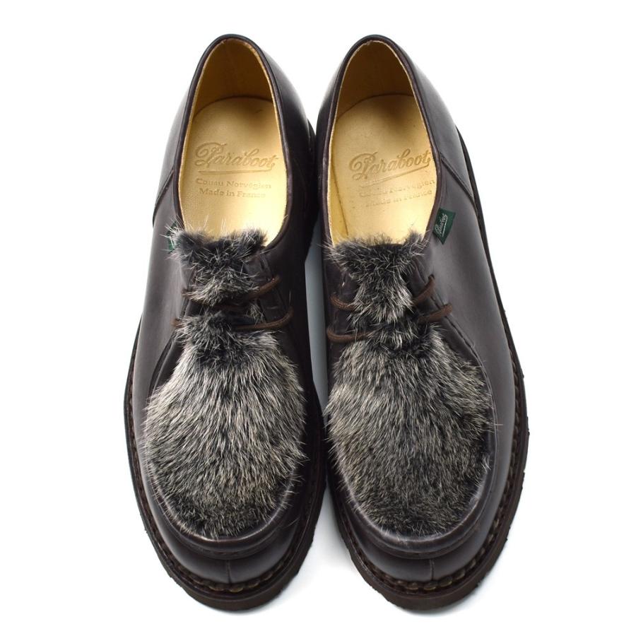 【並行輸入品】パラブーツ MICHAEL CAFE MINK 150216 ミカエル カフェ ミンクファー 革靴 メンズ ブラウン BROWN ローファー ドレスシューズ | Paraboot | 04