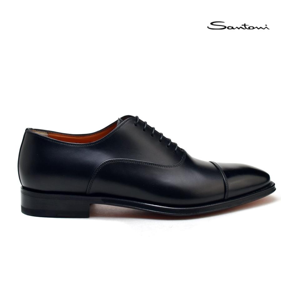 SANTONI サントーニ ドレス ビジネスシューズ レースアップ ブラック 
