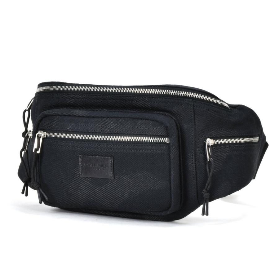 サンローラン パリ ウエストバッグ ボディバッグ ブラック 黒 YSL メンズ Saint Laurent イヴサンローラン